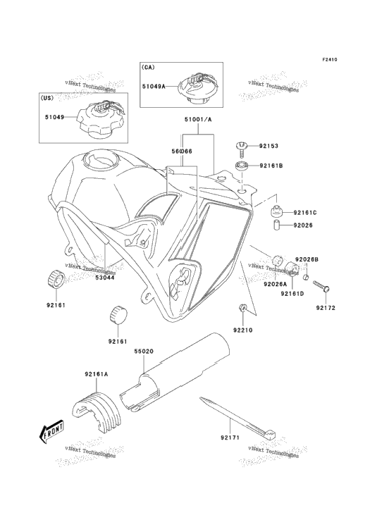 Fuel Tank (Klx400-A1)