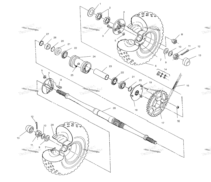 Rear Wheel Drive Assembly