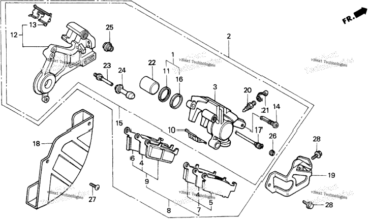 Rear Brake Caliper