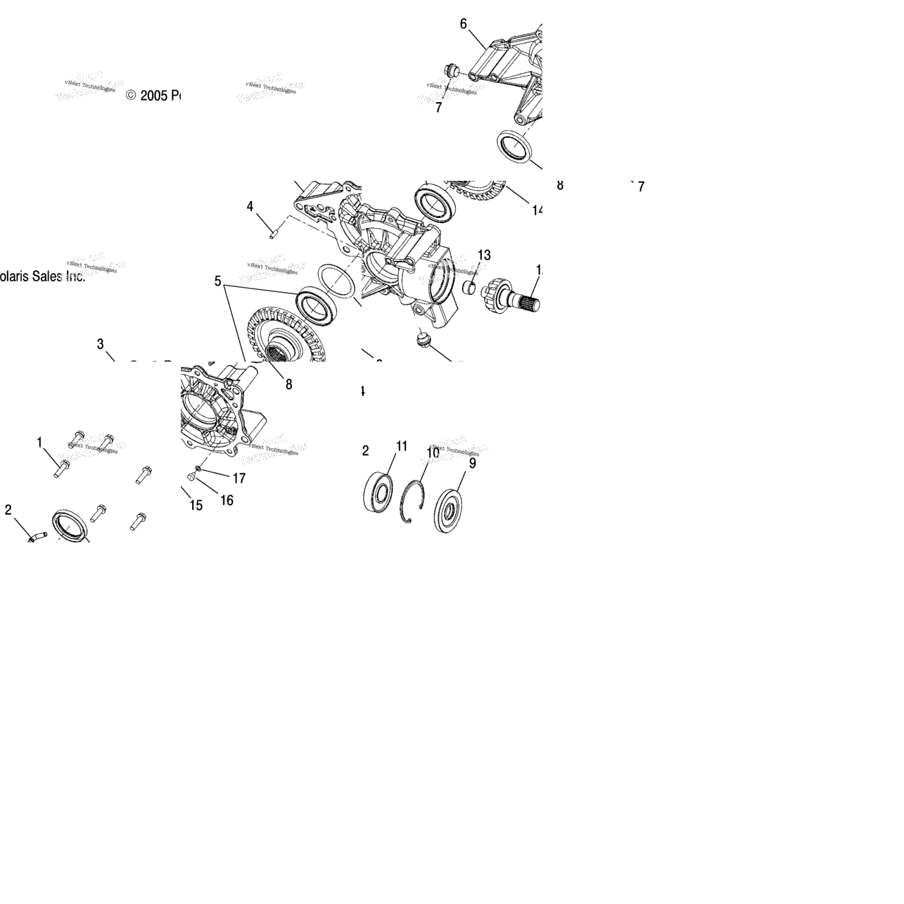Drive Train, Rear Gearcase Internals