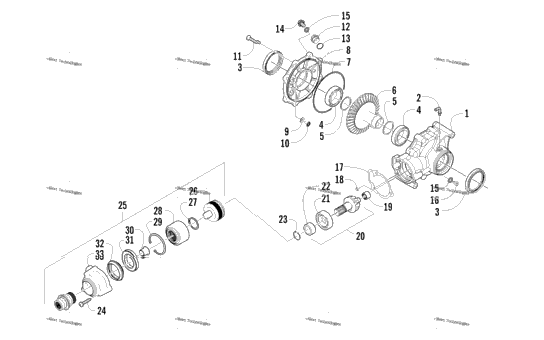 Rear Drive Gearcase Assembly