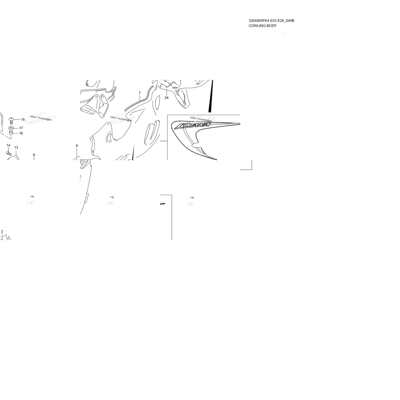 Cowling Body (Model K6)