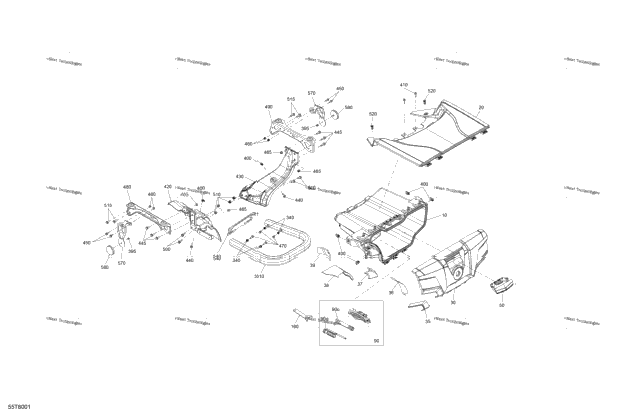 Body - Rear Storage Tray