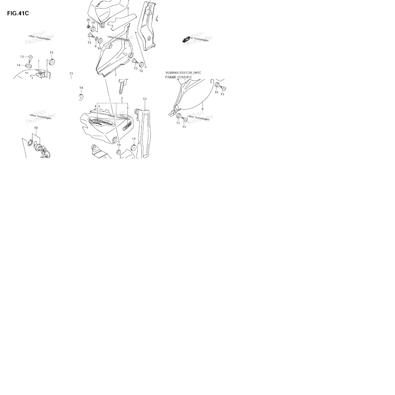 Frame Cover (Vl800ck7)