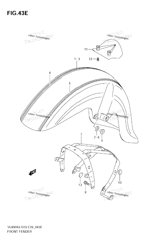 Front Fender (Model K9)
