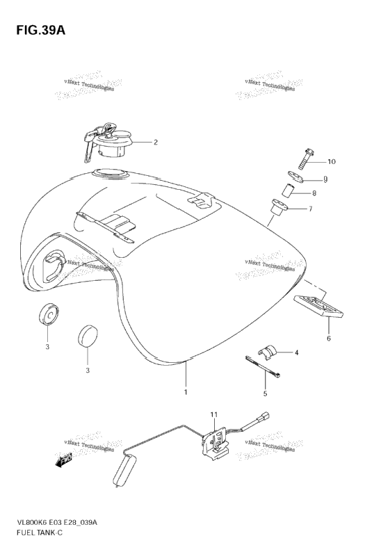 Fuel Tank (Vl800ck6/Ck7/Ck8)