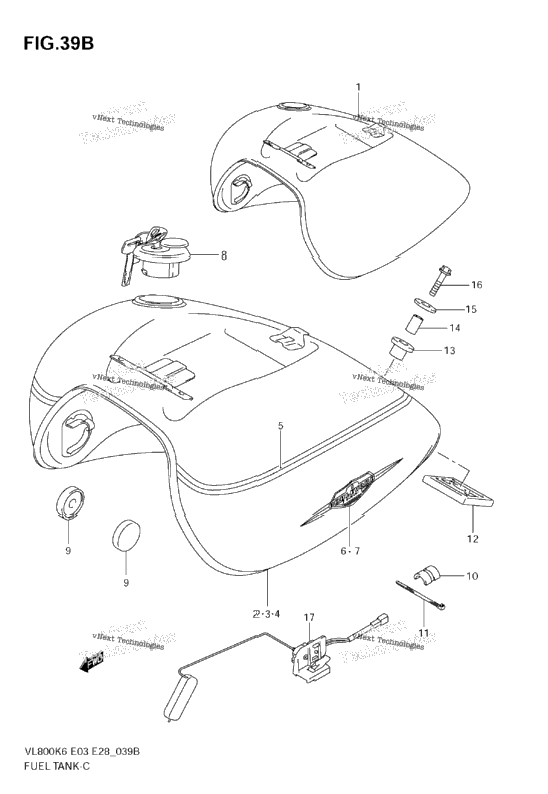 Fuel Tank (Vl800k7/Tk7/K8/Tk8)