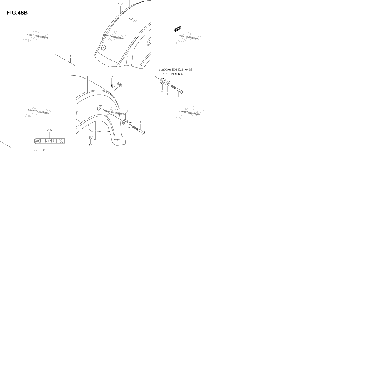 Rear Fender (Vl800k8)