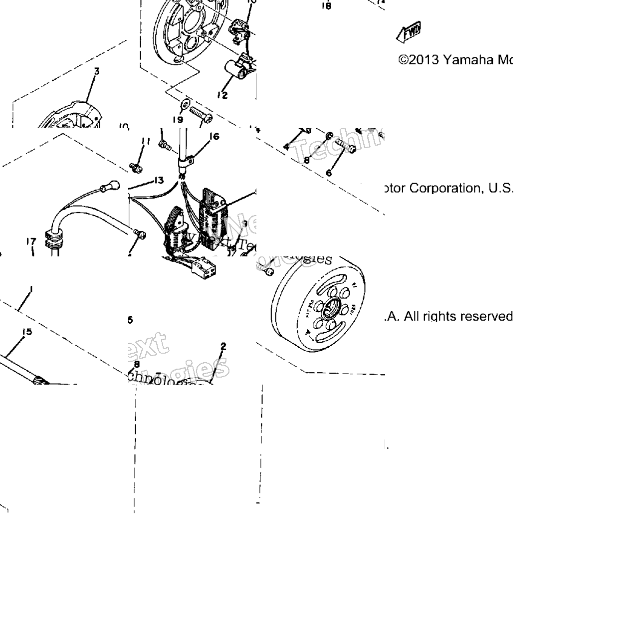 Flywheel Magneto Dt250e