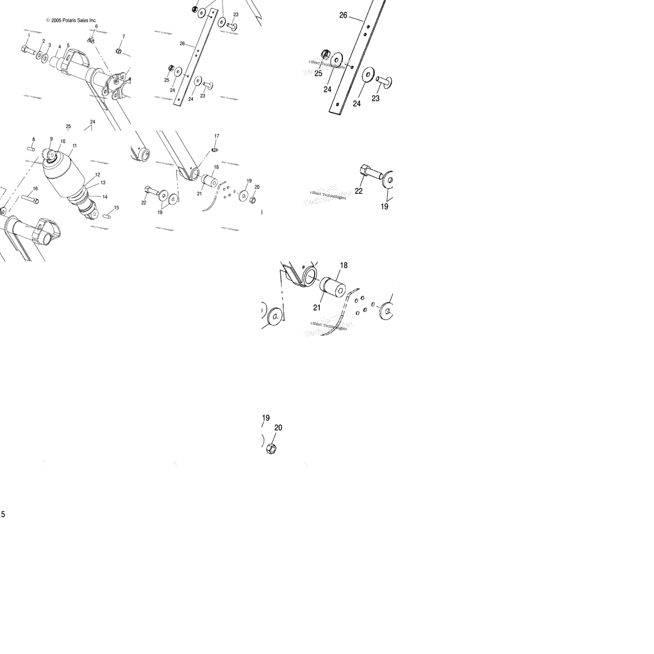 Suspension, Torque Arm, Front & Shock