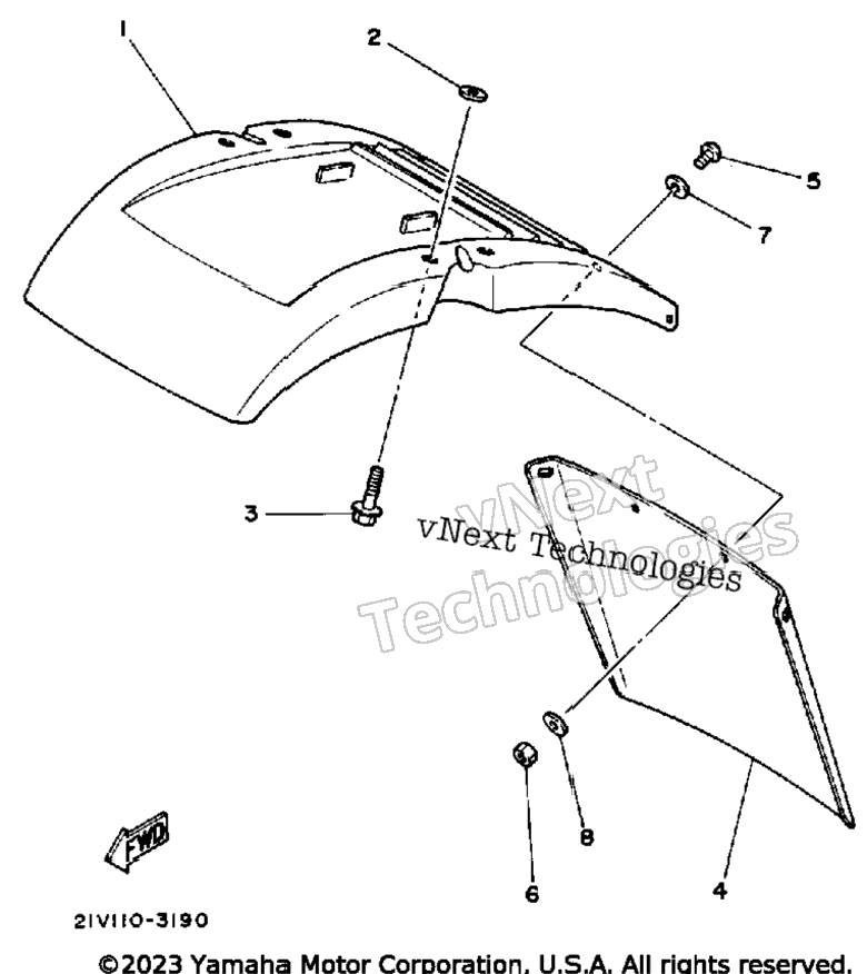 Front Fender Ytm200k