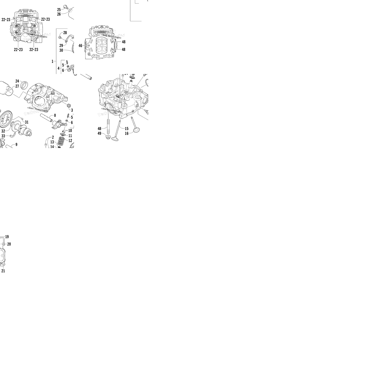 Cylinder Head And Camshaft/Valve Assembly