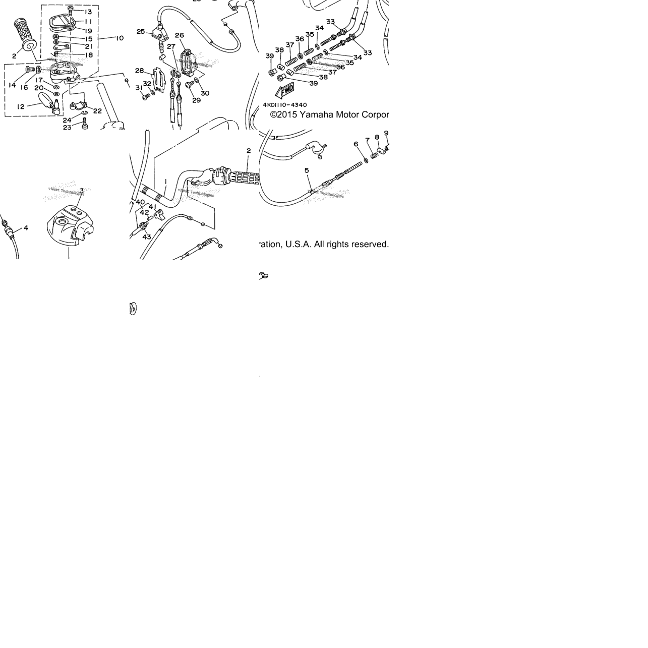 Steering Handle Cable