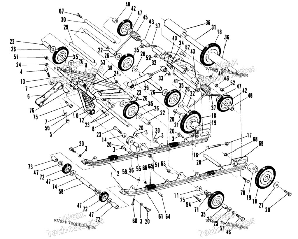 Suspension Assembly No. 1540577 (4910951095015A)