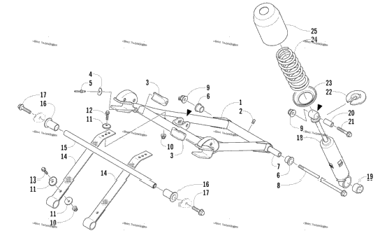 Rear Suspension Front Arm Assembly
