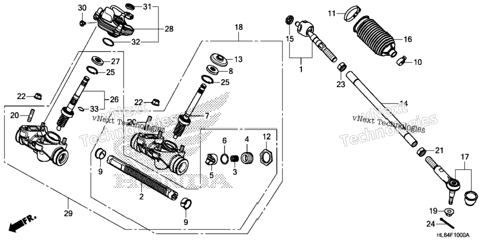 Steering Gear Box@Tie Rod