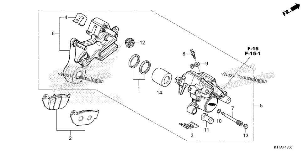 Rear Brake Caliper