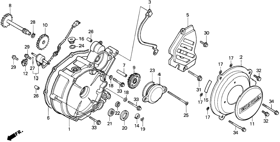 LEFT CRANKCASE COVER