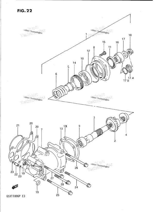 Secondary Drive Gear (Model M)