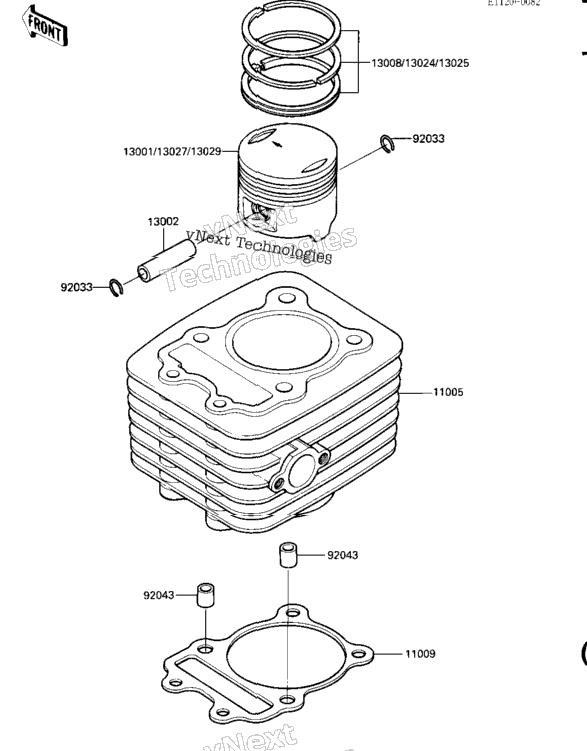 Cylinder/Piston (Klt110-A3)