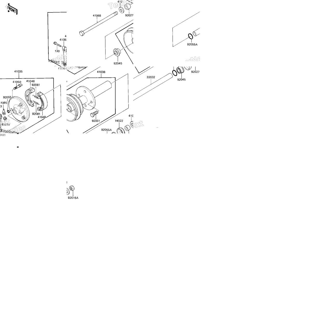 Front Hub/Brake (Klt110-A1)