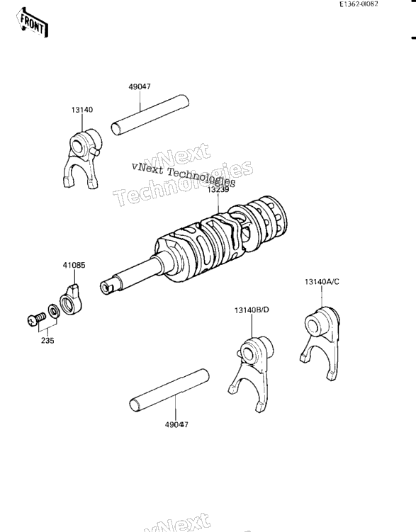 Gear Change Drum & Forks