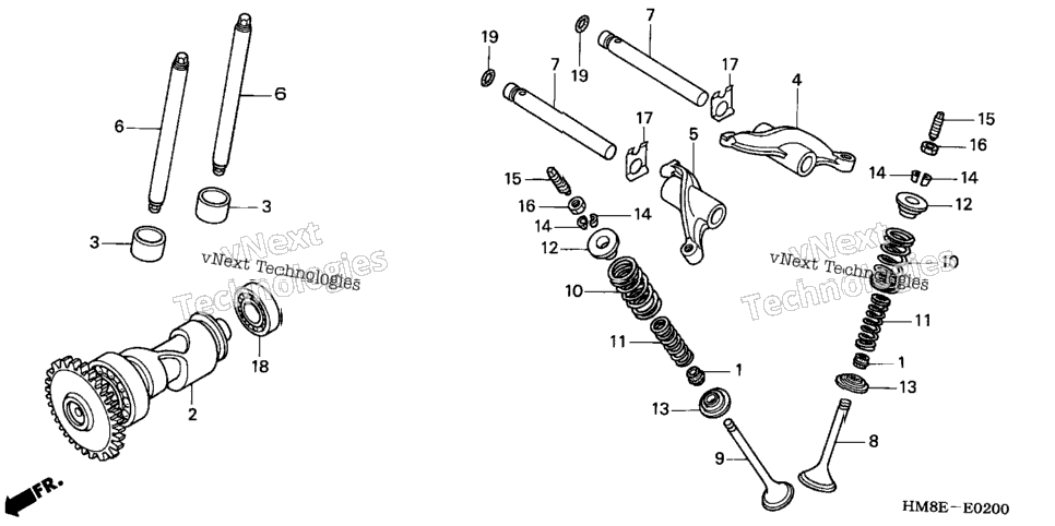 Camshaft + Valve