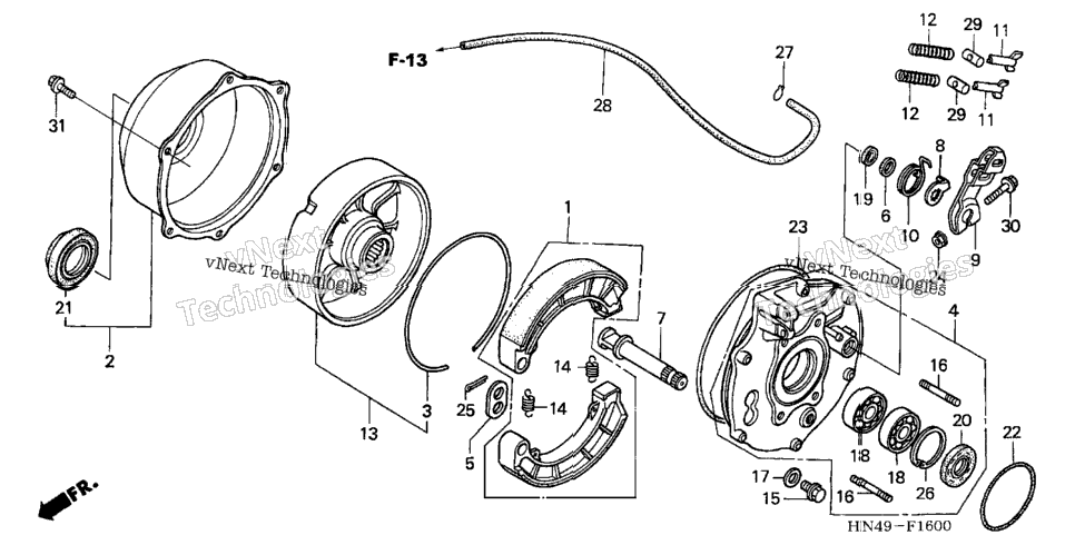 Rear Brake Panel