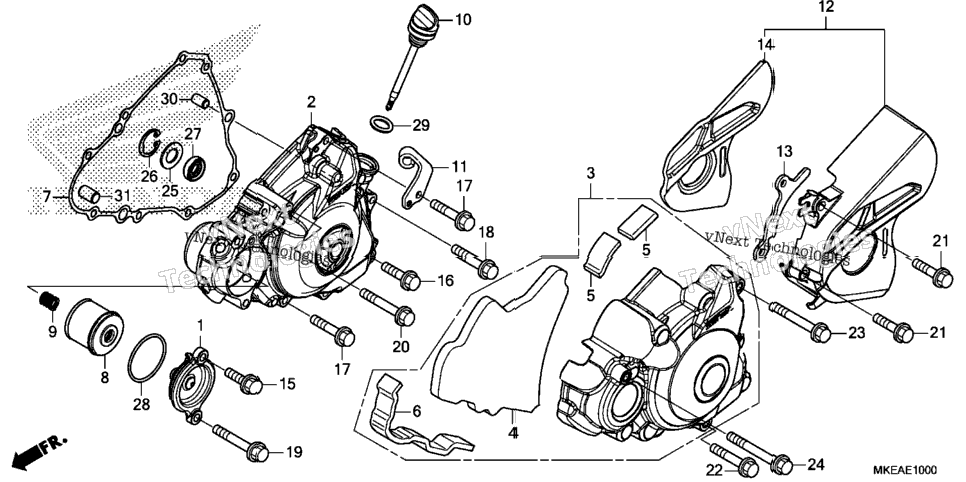 Left Crankcase Cover