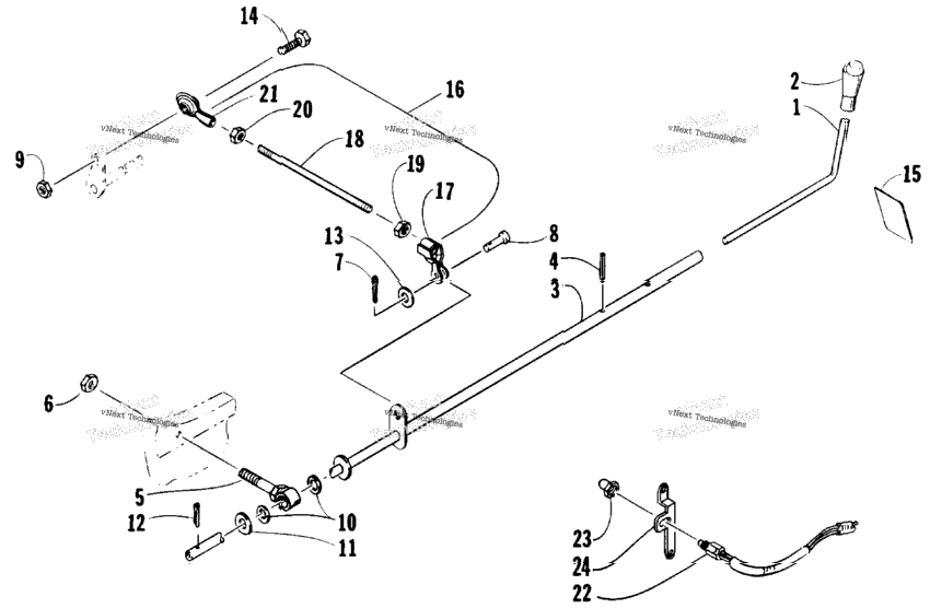 Reverse Shift Lever Assembly