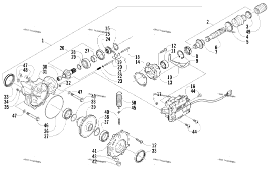 Front Drive Gearcase Assembly
