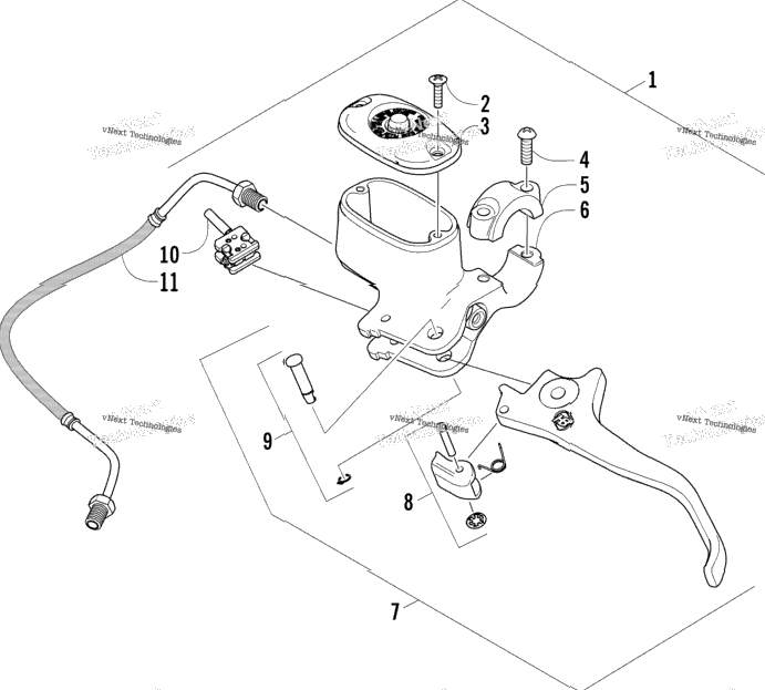 Hydraulic Hand Brake Assembly