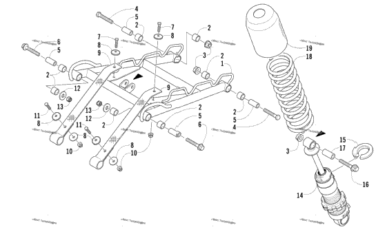 Rear Suspension Front Arm Assembly