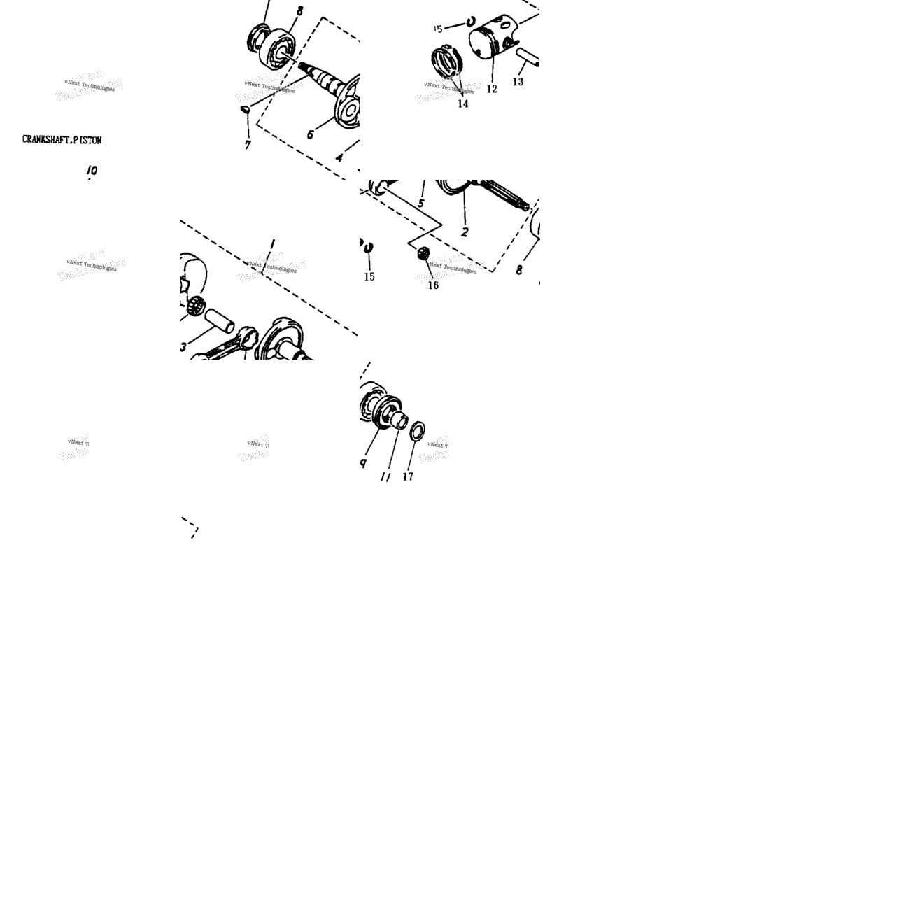 Cylinder, Cylinder Head 166A-02