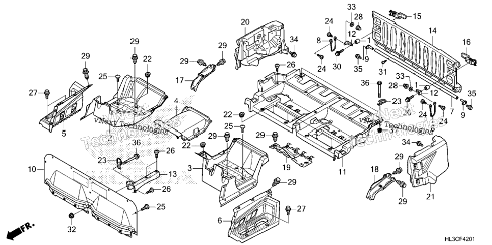 Bed Plate@Rear Gate (2)