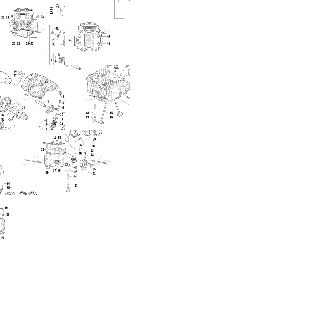 Cylinder Head And Camshaft/Valve Assembly