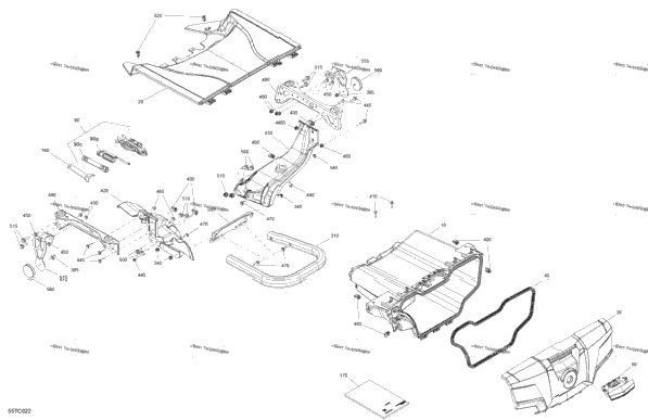 Body - Front Storage Tray