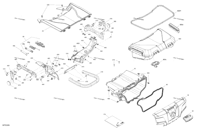 Body - Front Storage Tray