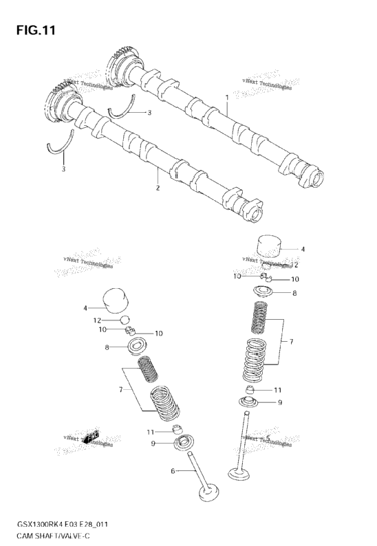 Camshaft - Valve