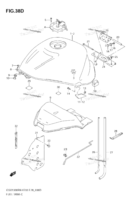Fuel Tank (Gsx1300rzk7)