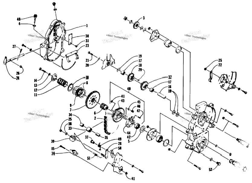 Drive/Reverse Dropcase Assembly