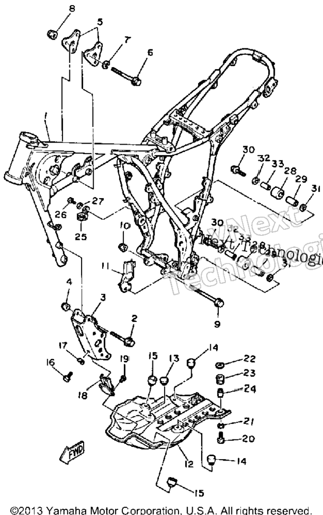 Frame Xt600lc - Nc