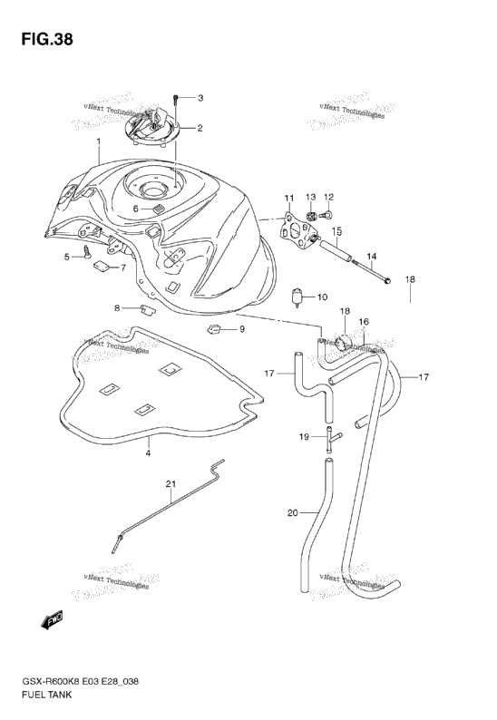 Fuel Tank (Model K8)