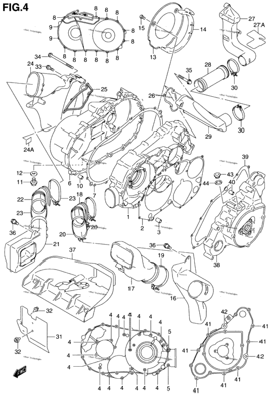 Crankcase Cover (Model Y)