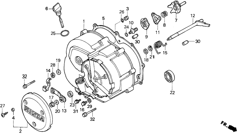 RIGHT CRANKCASE COVER