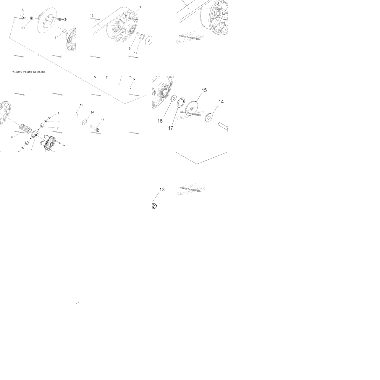 Drive Train, Secondary Clutch