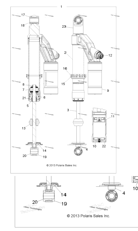Suspension, Shock, Rear
