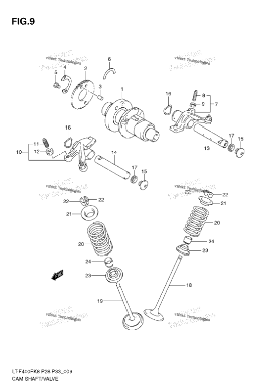 Camshaft - Valve