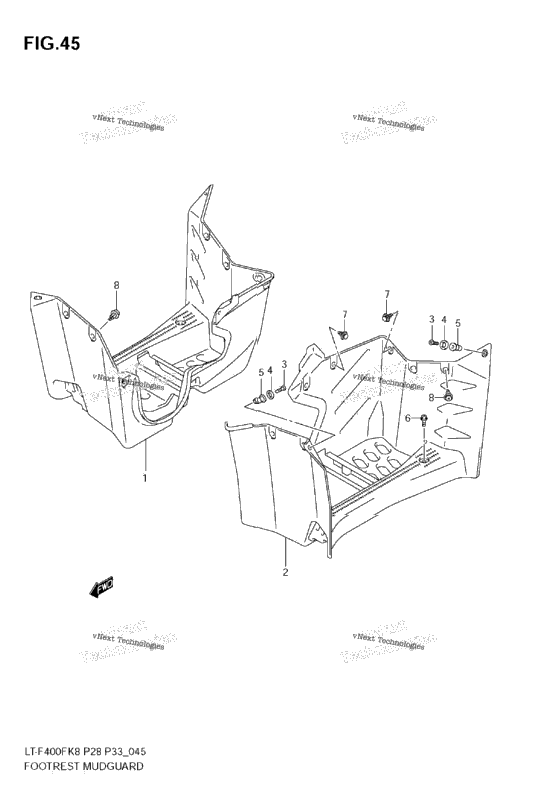 Footrest Madguard
