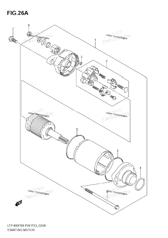 Starting Motor (Model L0)